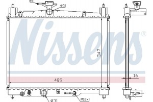 Nissens Ψυγείο, Ψύξη Κινητήρα - 64801