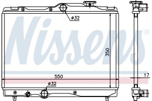 Nissens Ψυγείο, Ψύξη Κινητήρα - 64839