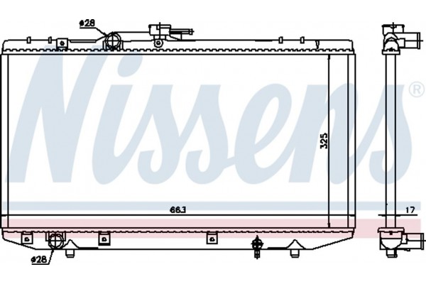 Nissens Ψυγείο, Ψύξη Κινητήρα - 64843
