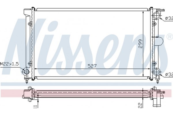 Nissens Ψυγείο, Ψύξη Κινητήρα - 651511