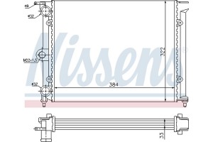 Nissens Ψυγείο, Ψύξη Κινητήρα - 651711