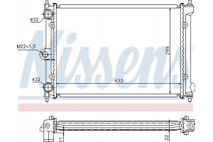 Nissens Ψυγείο, Ψύξη Κινητήρα - 651721