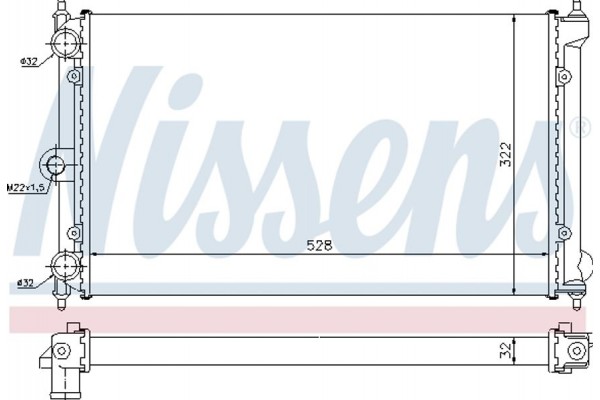 Nissens Ψυγείο, Ψύξη Κινητήρα - 651731
