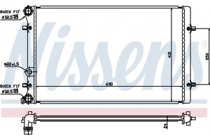 Nissens Ψυγείο, Ψύξη Κινητήρα - 652011