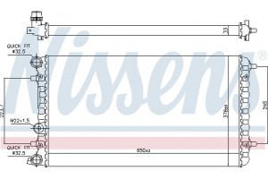 Nissens Ψυγείο, Ψύξη Κινητήρα - 65228