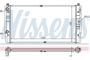 Nissens Ψυγείο, Ψύξη Κινητήρα - 65238A