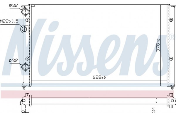 Nissens Ψυγείο, Ψύξη Κινητήρα - 652451