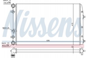 Nissens Ψυγείο, Ψύξη Κινητήρα - 652711