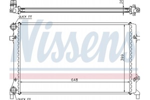 Nissens Ψυγείο, Ψύξη Κινητήρα - 65277A