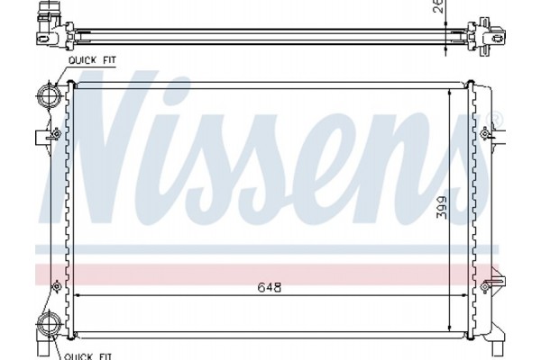 Nissens Ψυγείο, Ψύξη Κινητήρα - 65277A