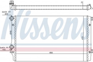 Nissens Ψυγείο, Ψύξη Κινητήρα - 65280A