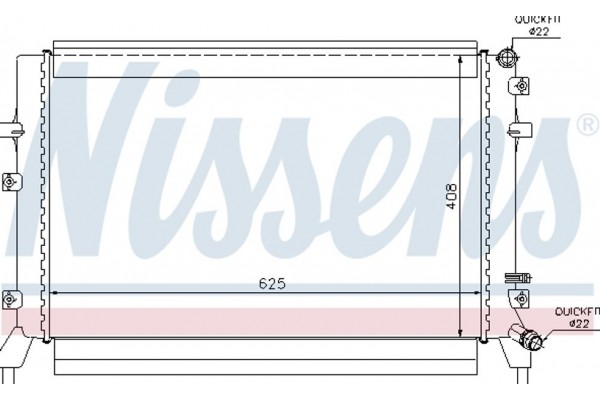 Nissens Ψυγείο, Ψύξη Κινητήρα - 65294