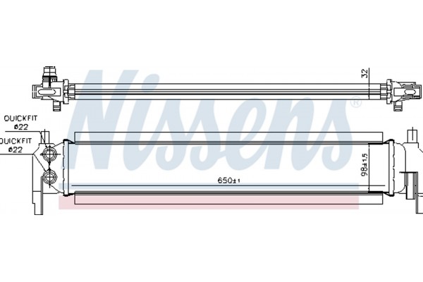 Nissens Ψυγείο, Ψύξη Κινητήρα - 65318