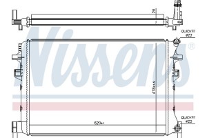 Nissens Ψυγείο, Ψύξη Κινητήρα - 65328
