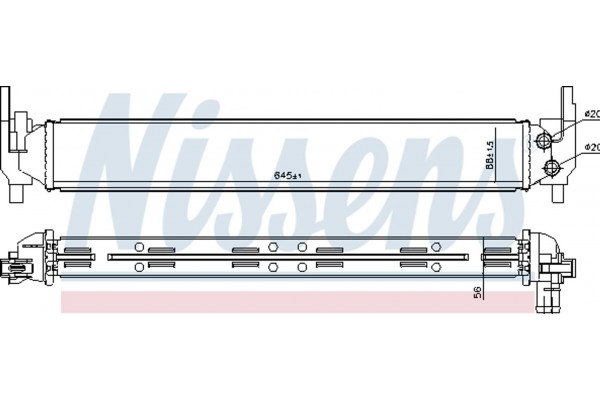 Nissens Ψυγείο, Ψύξη Κινητήρα - 65331