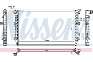 Nissens Ψυγείο, Ψύξη Κινητήρα - 65335