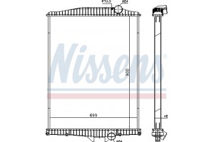 Nissens Ψυγείο, Ψύξη Κινητήρα - 654630