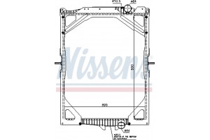 Nissens Ψυγείο, Ψύξη Κινητήρα - 65463A