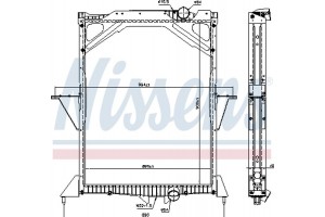Nissens Ψυγείο, Ψύξη Κινητήρα - 65466A