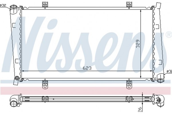 Nissens Ψυγείο, Ψύξη Κινητήρα - 65560A