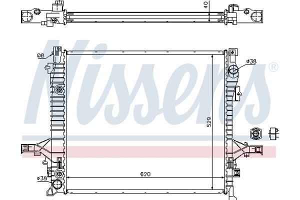 Nissens Ψυγείο, Ψύξη Κινητήρα - 65613A