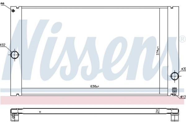 Nissens Ψυγείο, Ψύξη Κινητήρα - 65614