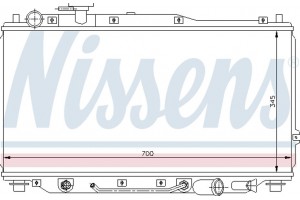 Nissens Ψυγείο, Ψύξη Κινητήρα - 66605
