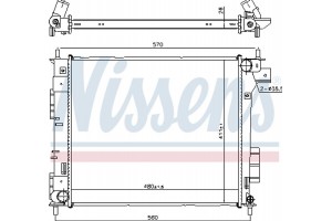Nissens Ψυγείο, Ψύξη Κινητήρα - 666204