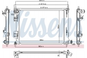 Nissens Ψυγείο, Ψύξη Κινητήρα - 666213