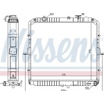 Nissens Ψυγείο, Ψύξη Κινητήρα - 66622