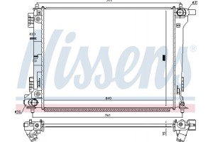 Nissens Ψυγείο, Ψύξη Κινητήρα - 666232