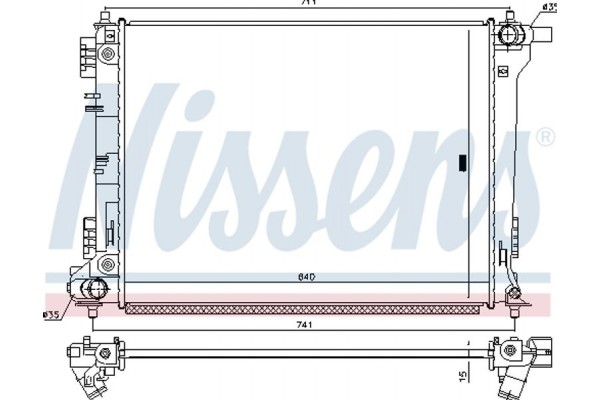 Nissens Ψυγείο, Ψύξη Κινητήρα - 666232