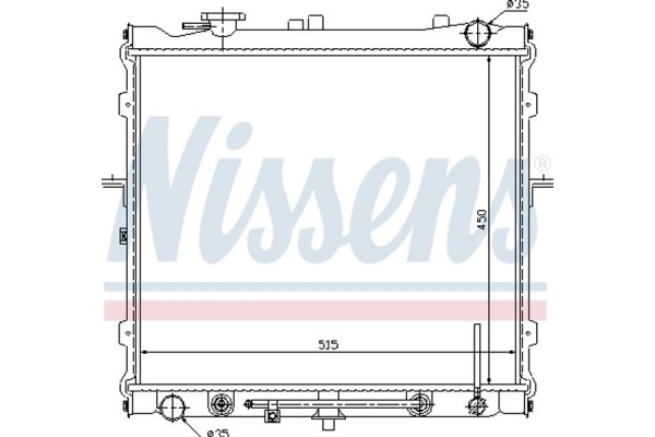 Nissens Ψυγείο, Ψύξη Κινητήρα - 66643