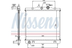 Nissens Ψυγείο, Ψύξη Κινητήρα - 66654