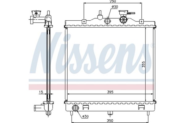 Nissens Ψυγείο, Ψύξη Κινητήρα - 66654