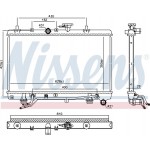 Nissens Ψυγείο, Ψύξη Κινητήρα - 66663
