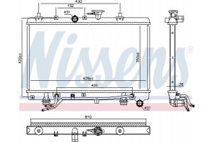 Nissens Ψυγείο, Ψύξη Κινητήρα - 66663