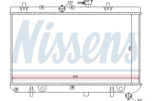 Nissens Ψυγείο, Ψύξη Κινητήρα - 66665