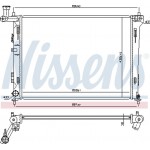 Nissens Ψυγείο, Ψύξη Κινητήρα - 66674