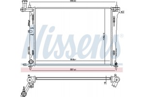 Nissens Ψυγείο, Ψύξη Κινητήρα - 66674