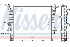 Nissens Ψυγείο, Ψύξη Κινητήρα - 66708
