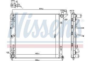 Nissens Ψυγείο, Ψύξη Κινητήρα - 66763