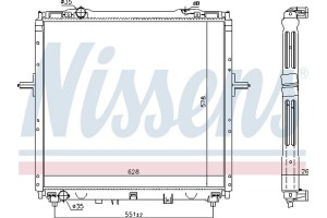 Nissens Ψυγείο, Ψύξη Κινητήρα - 66768