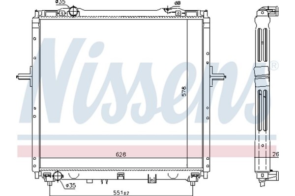 Nissens Ψυγείο, Ψύξη Κινητήρα - 66768
