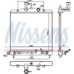 Nissens Ψυγείο, Ψύξη Κινητήρα - 66771