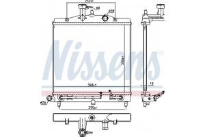 Nissens Ψυγείο, Ψύξη Κινητήρα - 66771