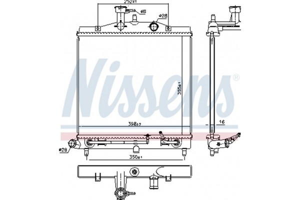 Nissens Ψυγείο, Ψύξη Κινητήρα - 66771