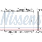 Nissens Ψυγείο, Ψύξη Κινητήρα - 66858