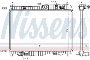 Nissens Ψυγείο, Ψύξη Κινητήρα - 66858