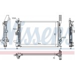 Nissens Ψυγείο, Ψύξη Κινητήρα - 66860